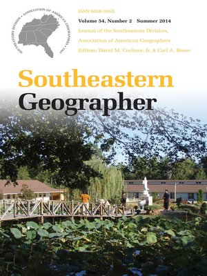 cover image of Southeastern Geographer